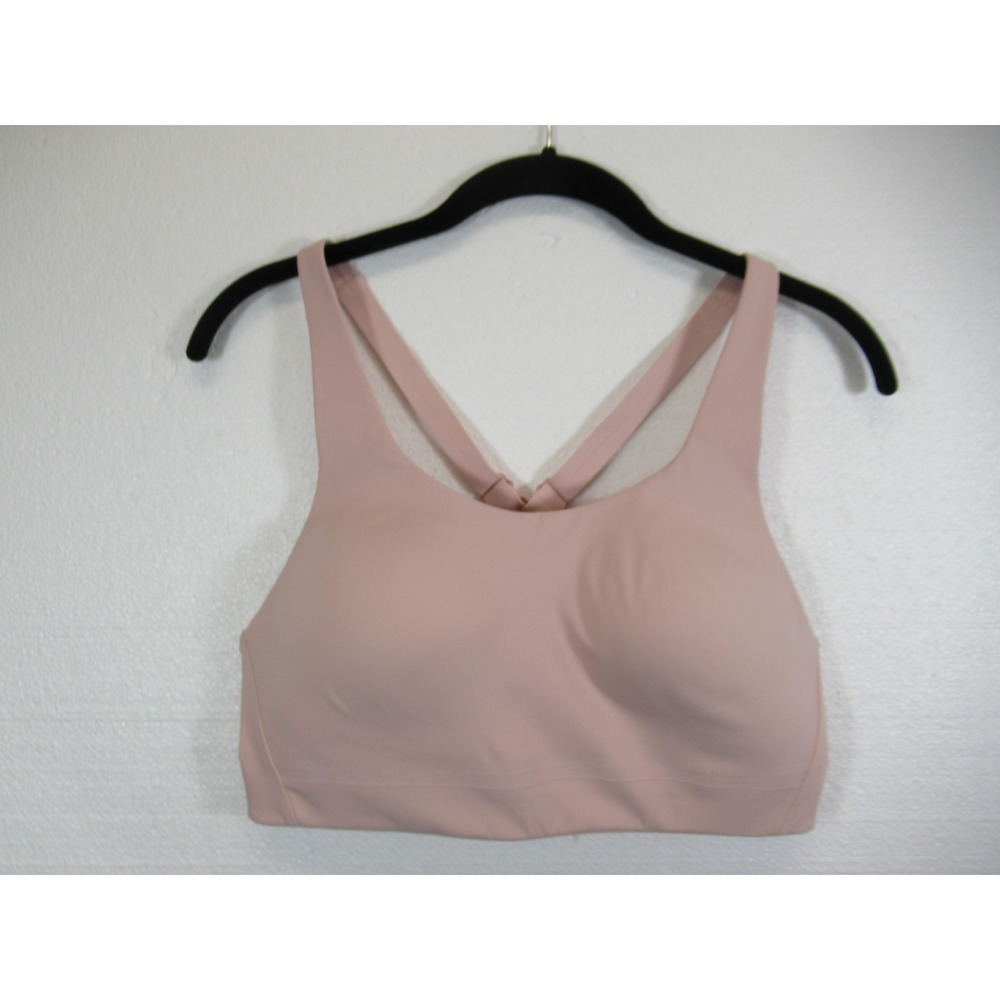 Athleta Advance Sports Bra 34D Pink Wireless Racerback 405744